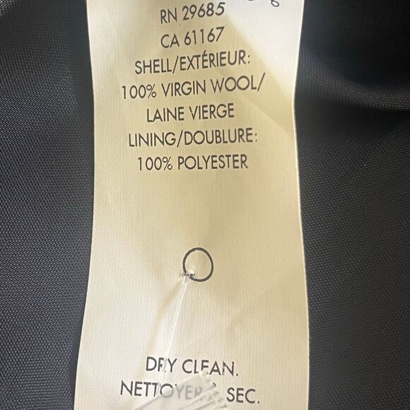 Pendleton Blue Virgin Wool Suit Dress Double Breasted Button Closure - Picture 9 of 11